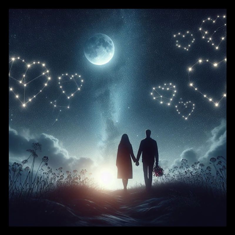 Romantische Sternennacht