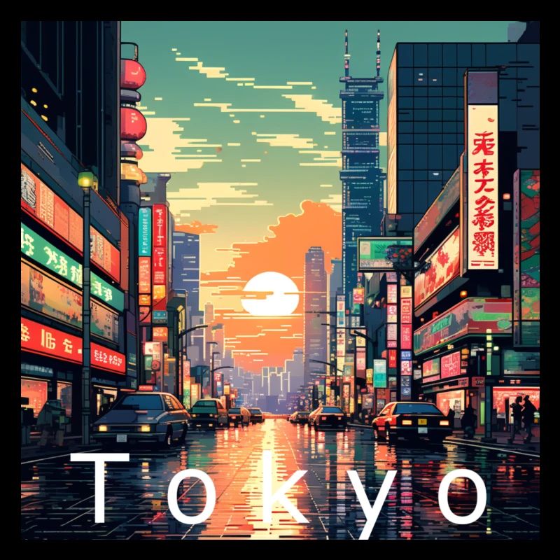 Tokyo in Pixel 32 Bit