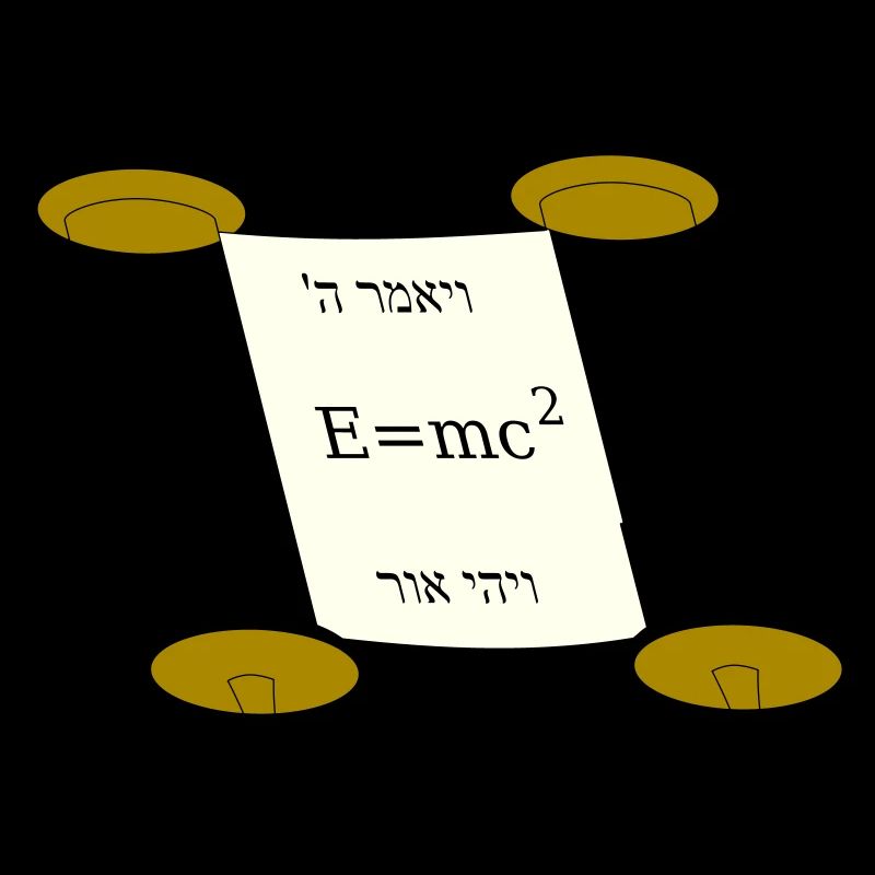 Tora Scroll with Einstein equation