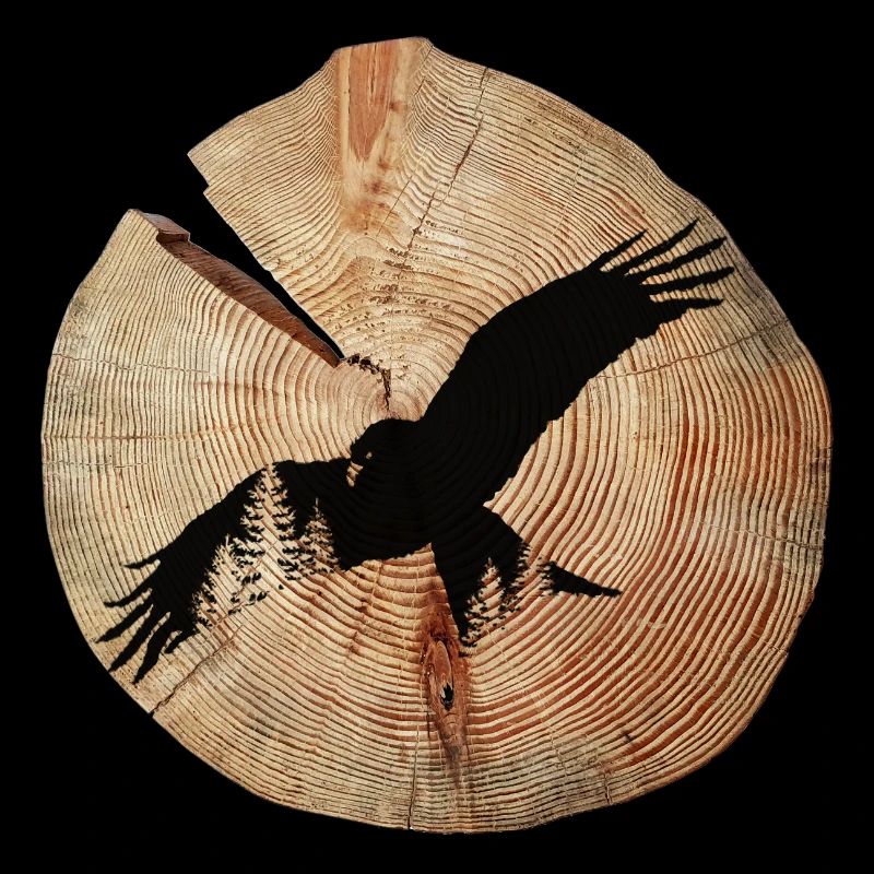 Tree Disc with Flying Milan Silhouette🦅