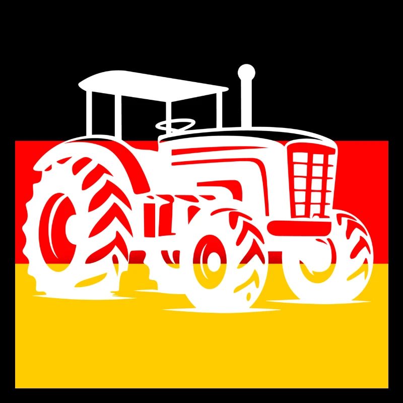 German Flag, Tractor, Agriculture, Protests