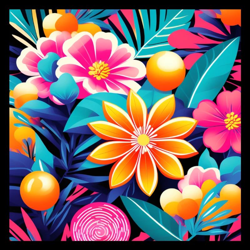 Farbenfroher Blumengarten Flower Power