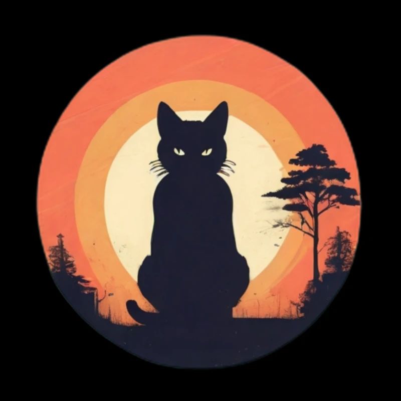 Schwarze Katze