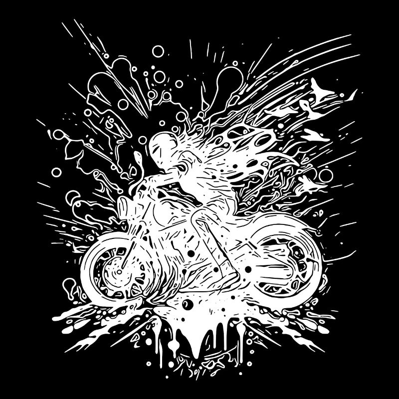 Moto tout-terrain style Splash Biker