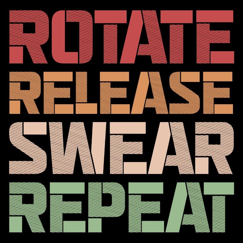 Rotate Release Swear Repeat Cheerleading Baton