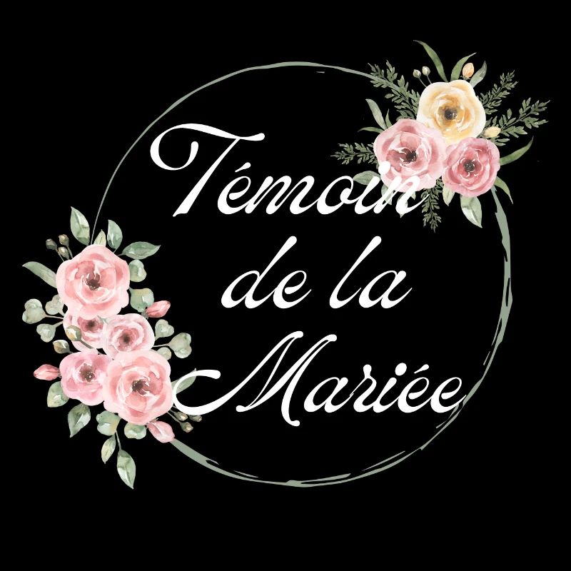 Bride's best man with pink flowers - matching tshirt