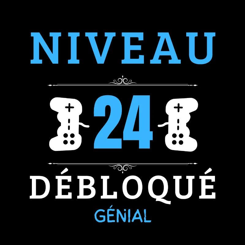 Niveau 24 Débloqué 24 Anniversaire