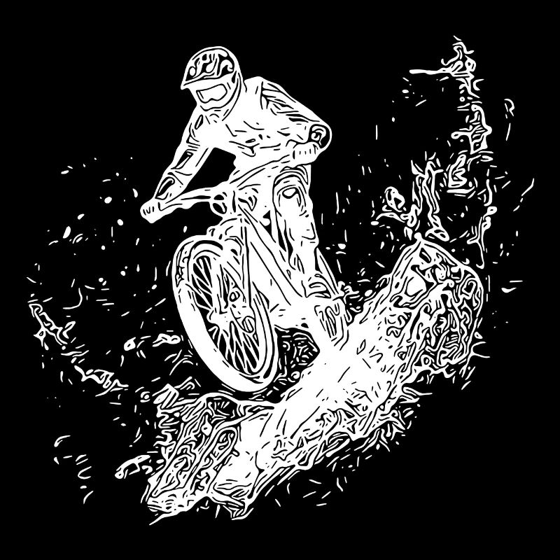 Rain, Cyclist, Mud, Forest, Downhill