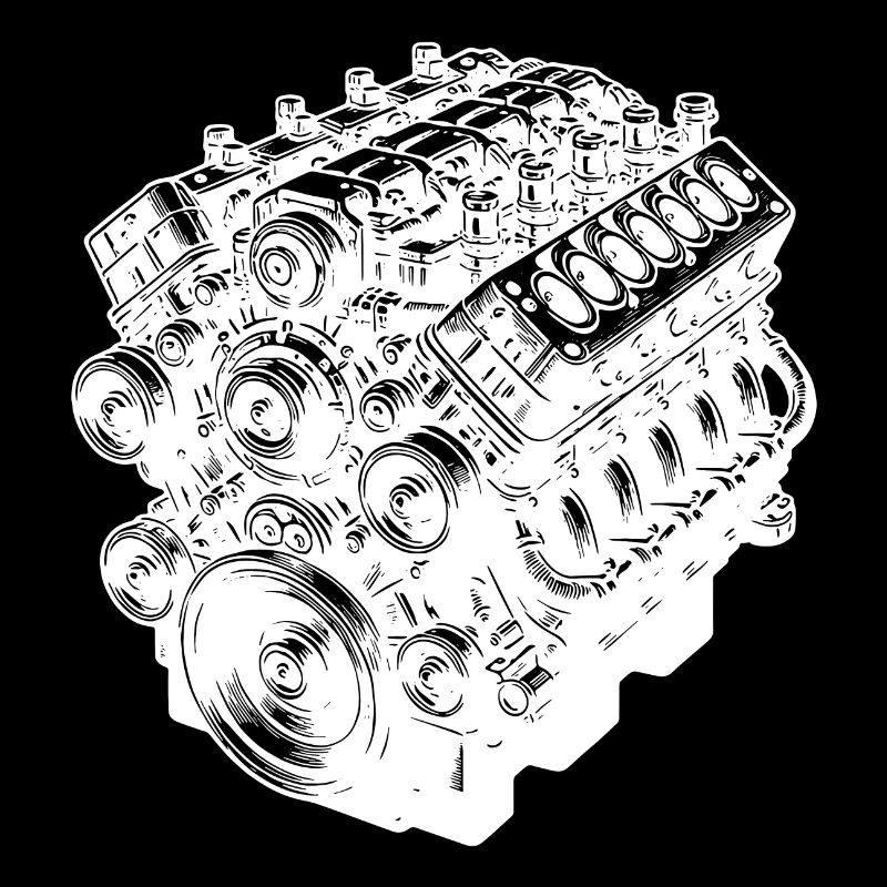 Engine Block Cylinder Displacement Fan Engine