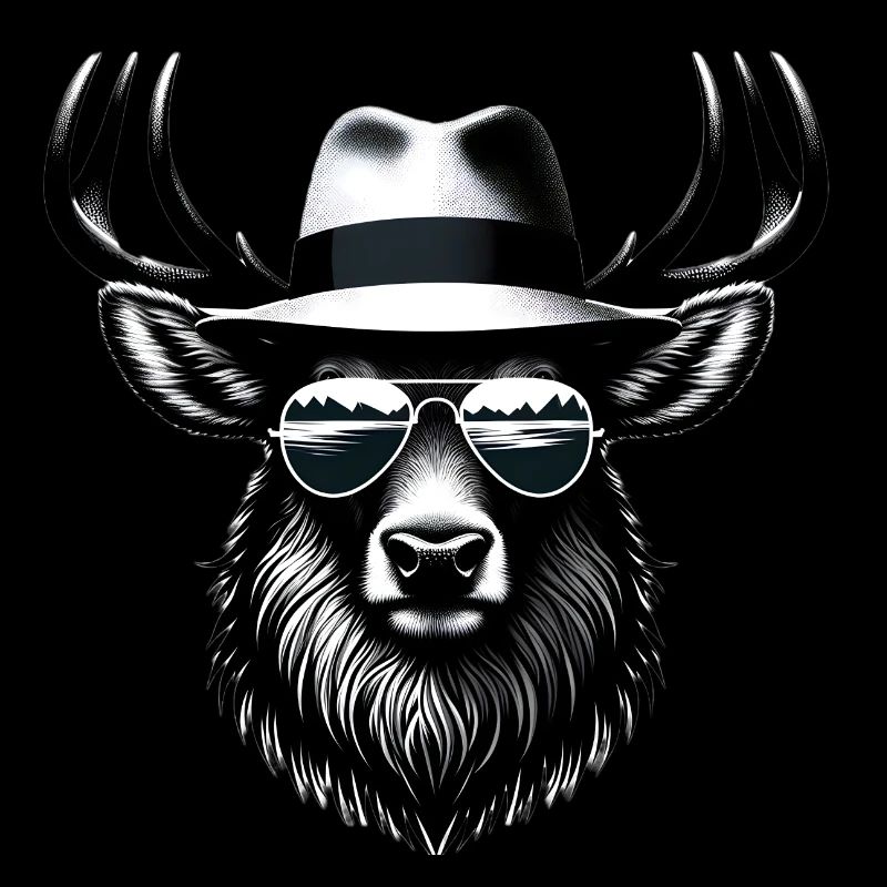 Hipster-Elch