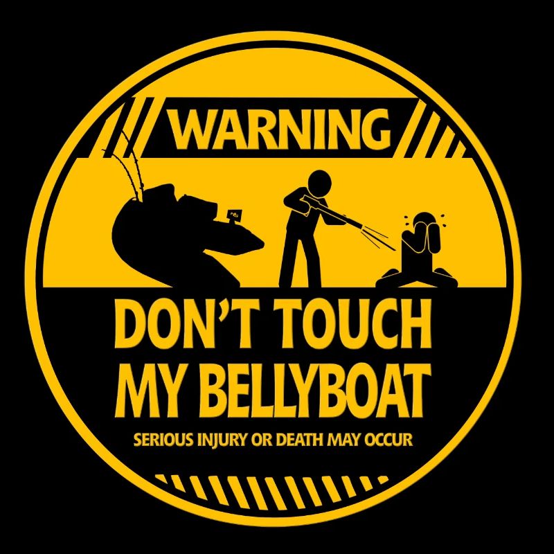 Bellyboat-Warnung