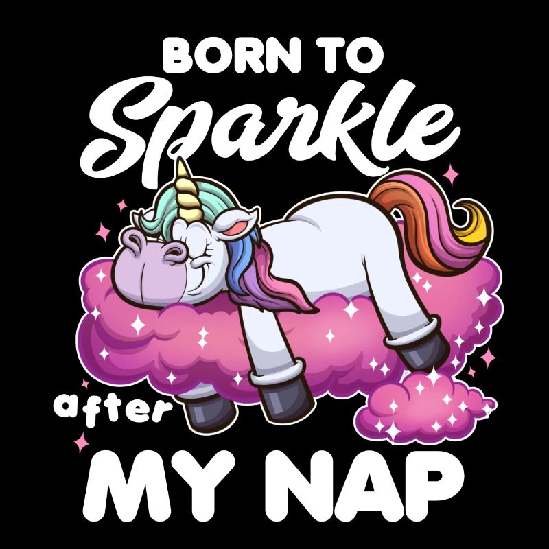 Né pour Sparkle Licorne de dessin animé