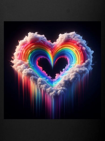 Rainbow heart