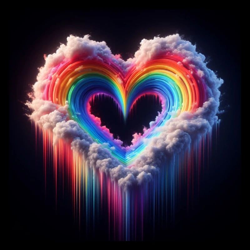 Rainbow heart
