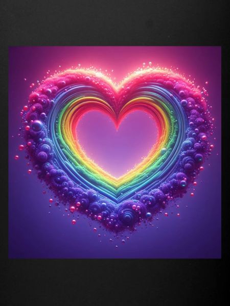 Rainbow heart