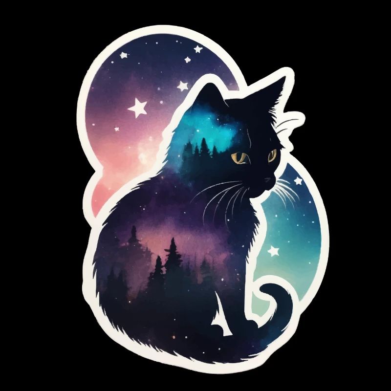 Chat dans les étoiles