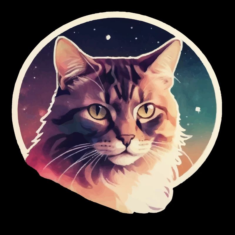 Chat dans les étoiles