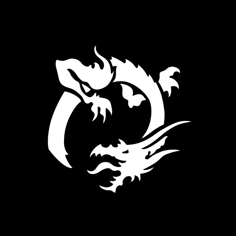 dragon32 black white background