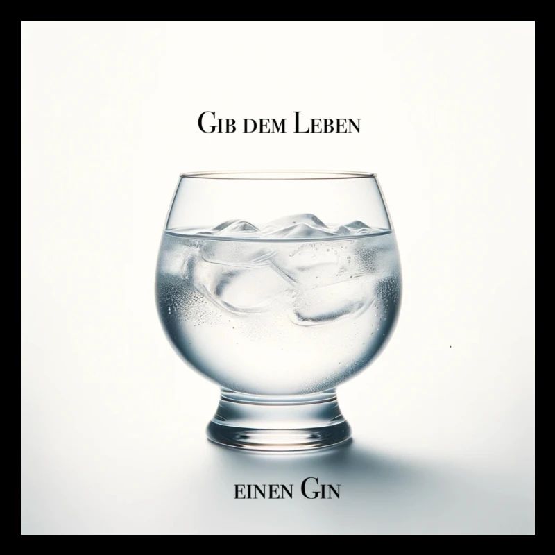 Gib dem Leben einen Gin - Trinkspruch