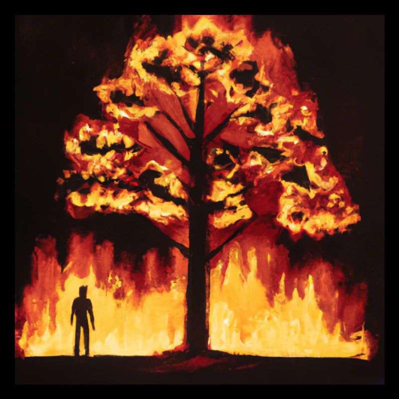 Arbre en feu