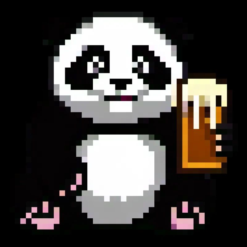 Pixel Panda Pint Zeit