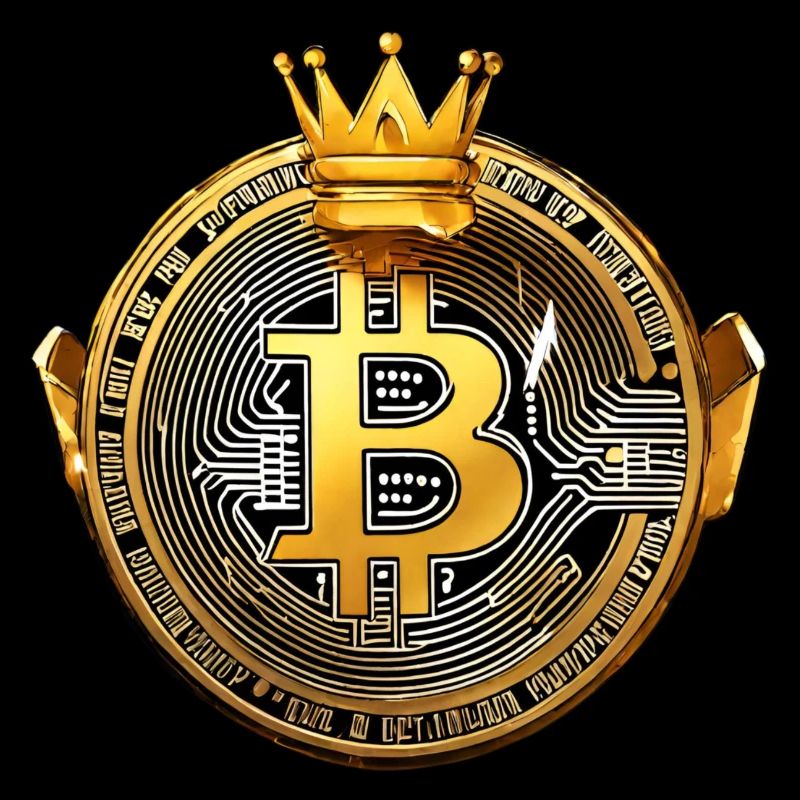 King Bitcoin - Cooles Bitcoin Logo