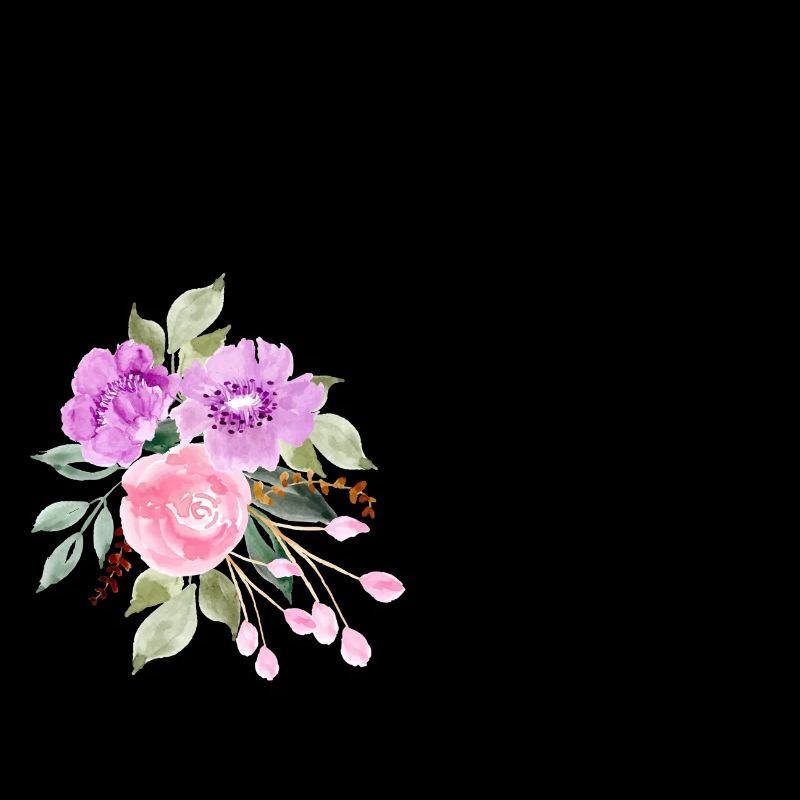 Lila Blumenbuchstabe c