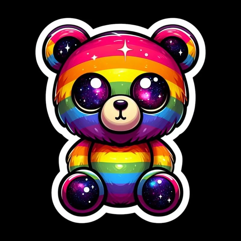 Rainbow teddy bear LGBT