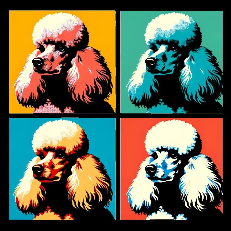 Portrait de chien caniche Pop - Portrait d’animal de compagnie