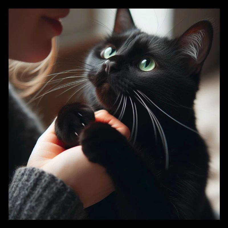 Chat noir Bonne chance