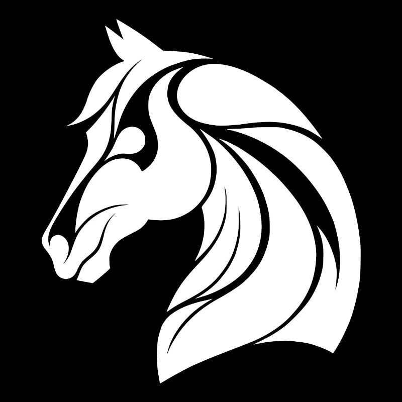 Eleganter Pferdekopf