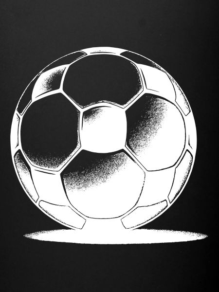 Fußball mit Schatten