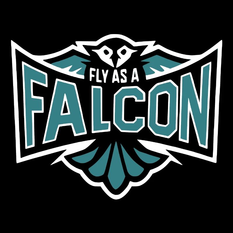 Fly As A Falcon - Grey Blue
