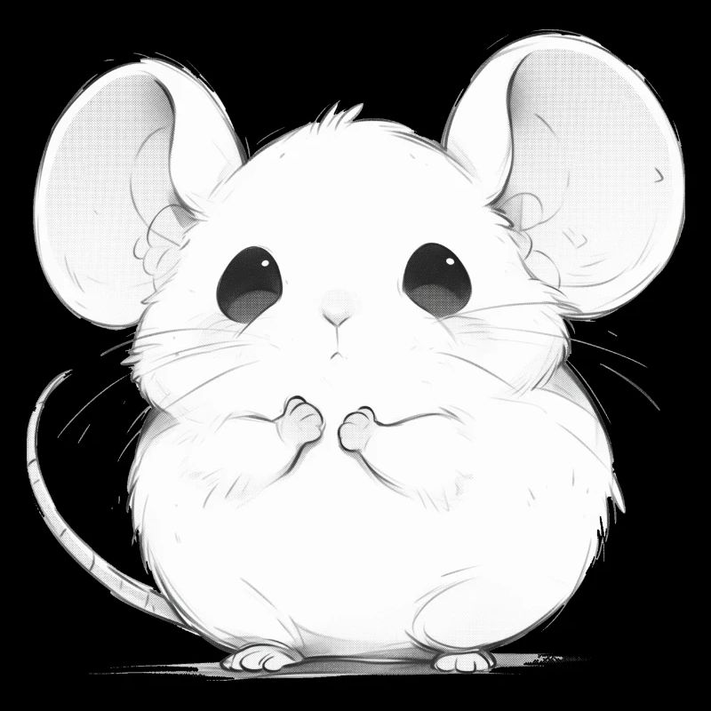 cute manga mouse