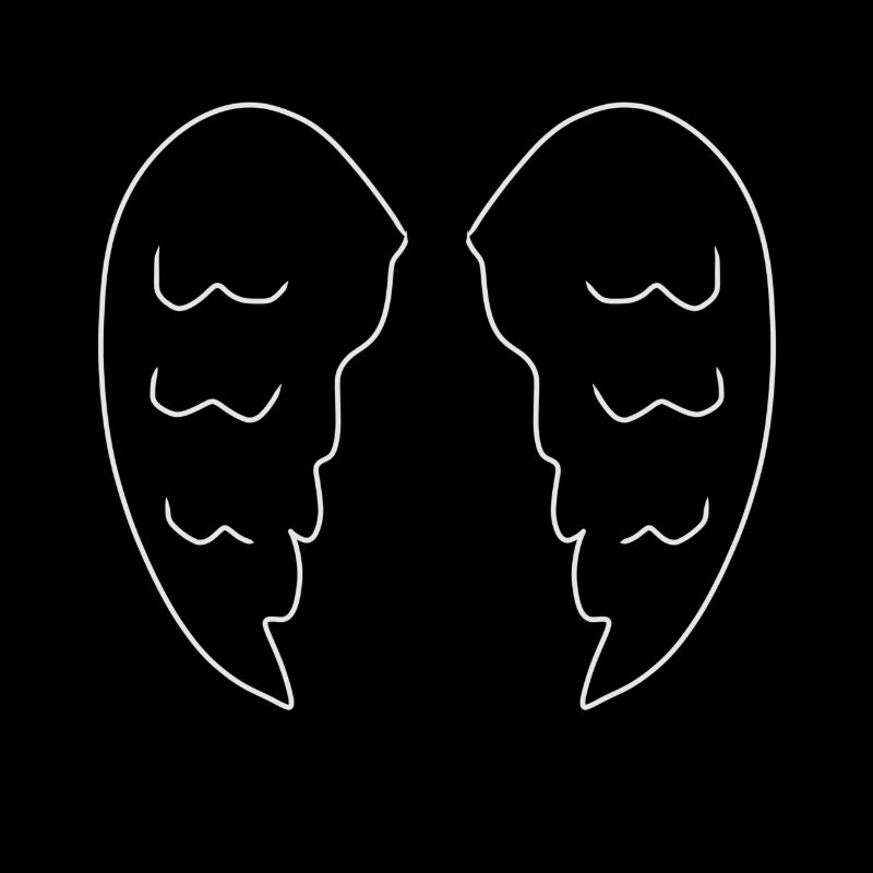 Two Wings Angel Symbol Devil