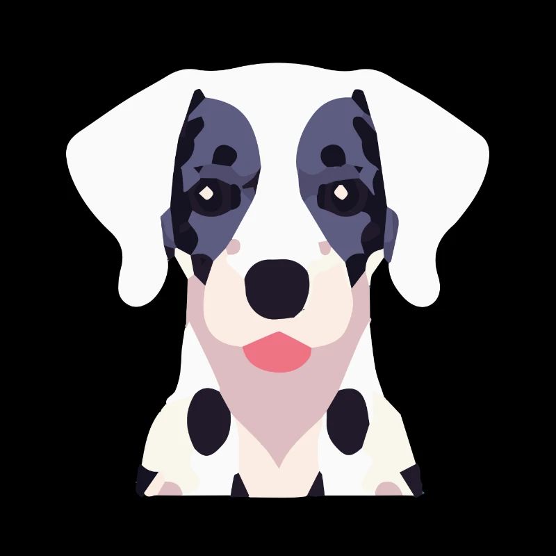 Chien Dalmatien Noir Blanc