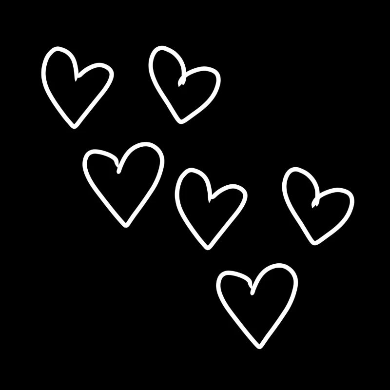 Six Hearts Heart Pattern Symbol Love