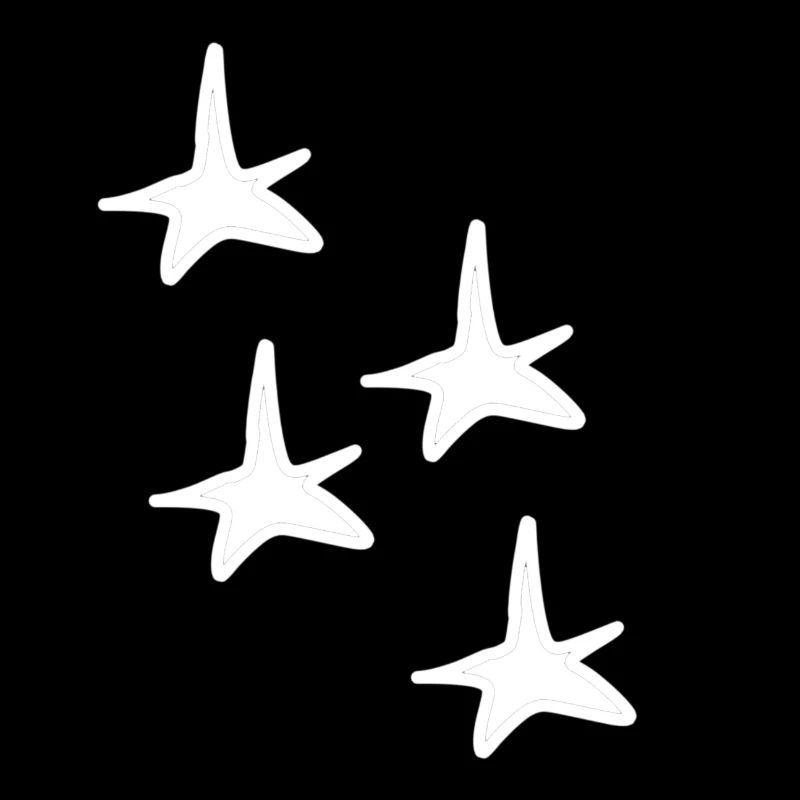 Symbole de forme d’étoile à quatre étoiles