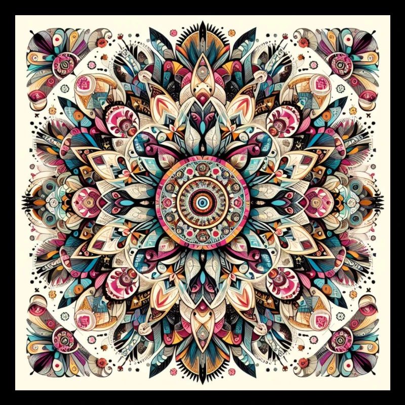 Conception de mandala de yoga