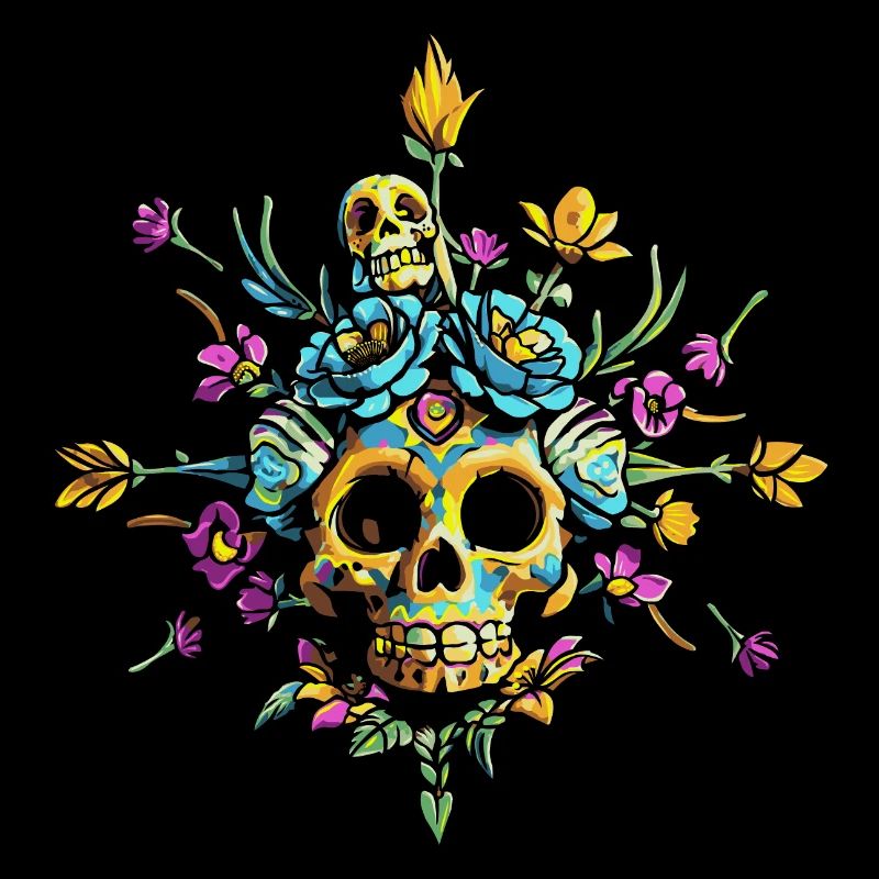 Skull flowers