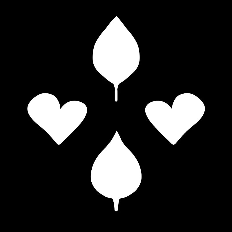 cœurs feuille feuilles nature amour