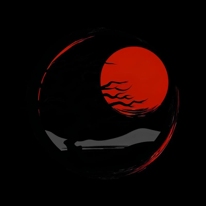 Minimalistisches Japanisches Baumdesign