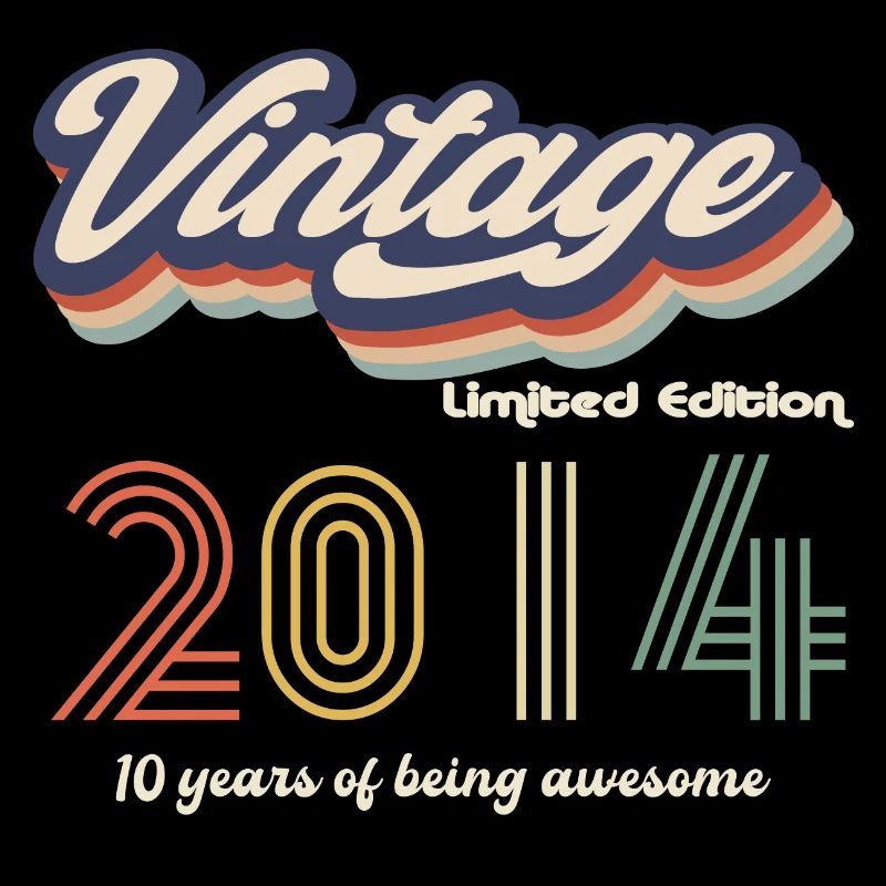 Vintage 2014 Vintage Retro Geburtstagsgeschenk