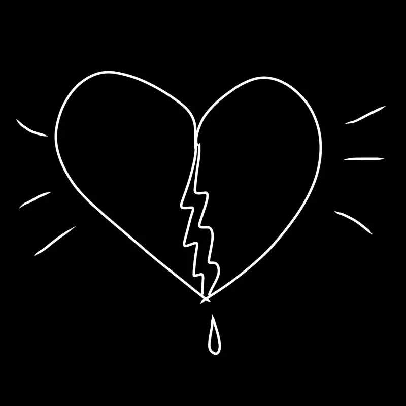 douleur au cœur brisé douleur