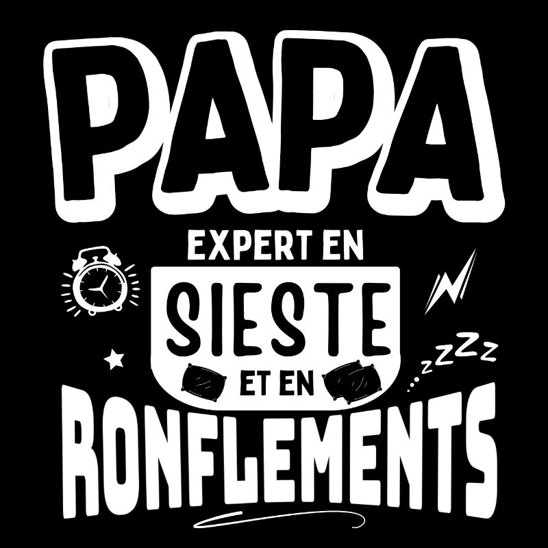 Papa expert en sieste et en ronflements