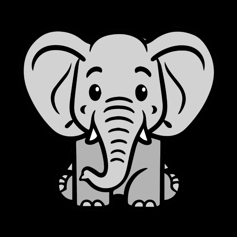 Elefant -Kindermotiv