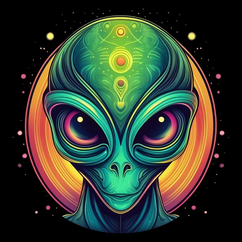 Alien Science Fiction Green Alien