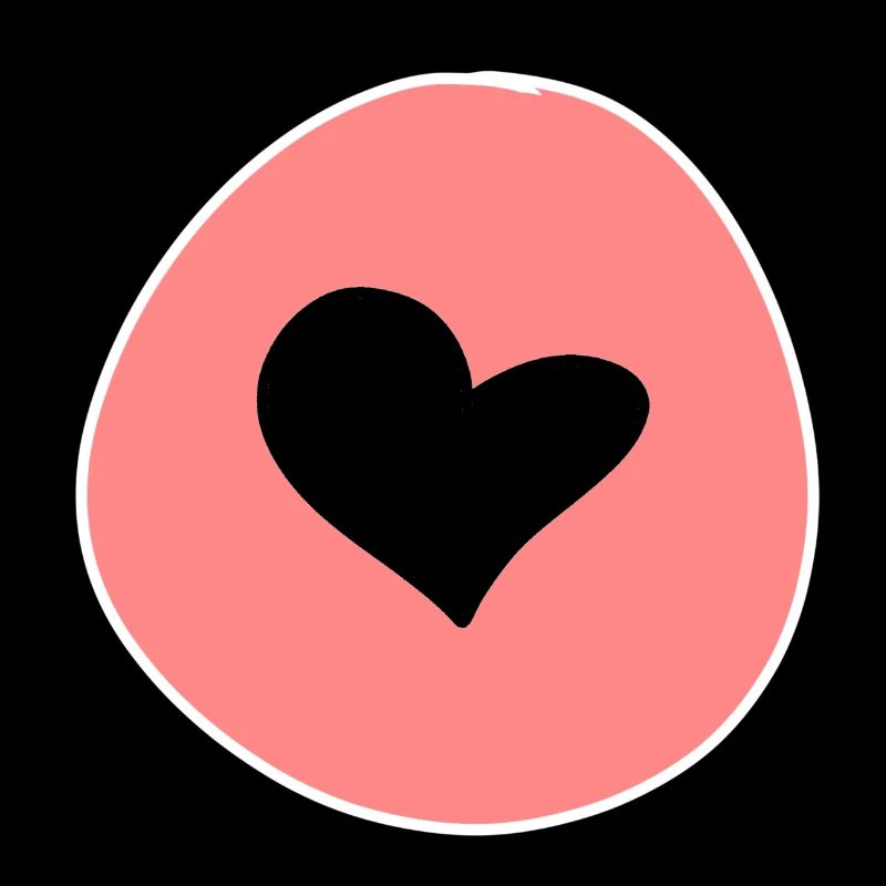 herz form kreis symbol rosa