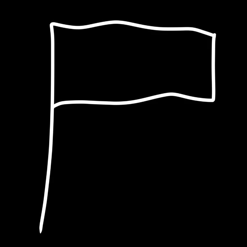 Forme du symbole du drapeau