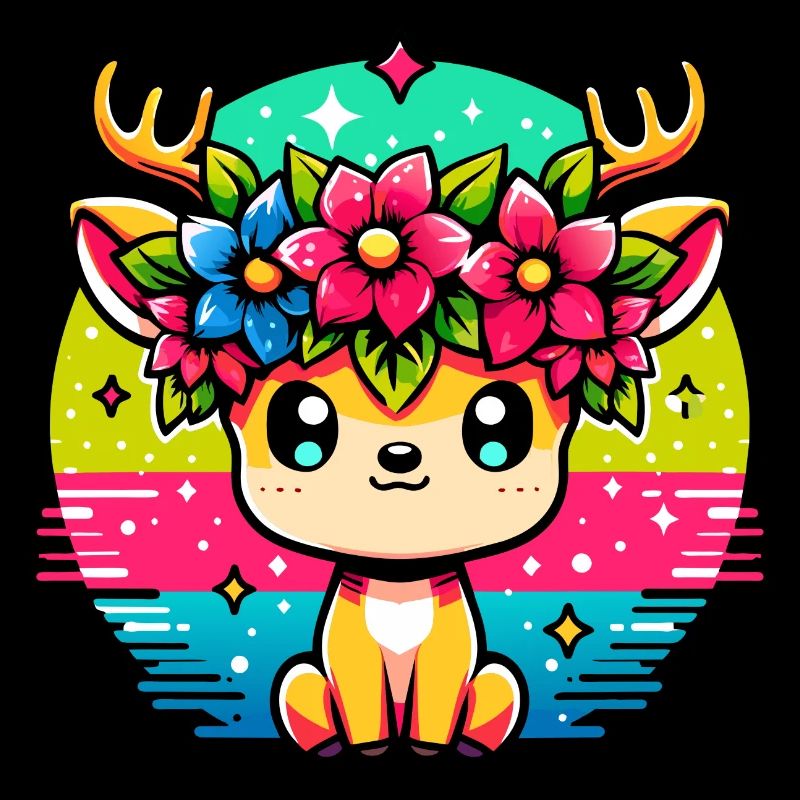Colorful deer
